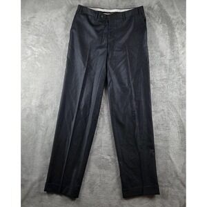 Canali Italy 100% Pure Wool Dress Pants Trousers Charcoal Grey Men's 50 /33x33